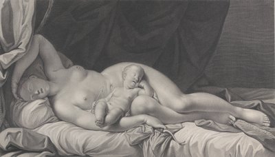 Sovende Venus med Amor i skødet, 1783. af Quirin Mark