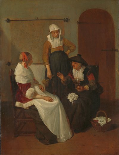 En fortrolig chat af Quiringh Gerritsz. van Brekelenkam