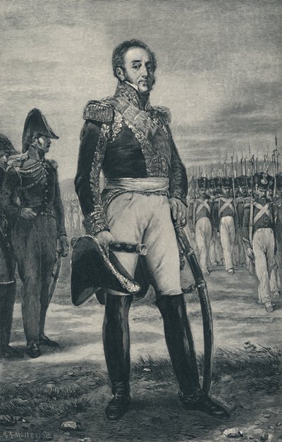 Marskal Louis-Gabriel Suchet - hertug af Albufera, c1800, 1896 af R. A. Muller