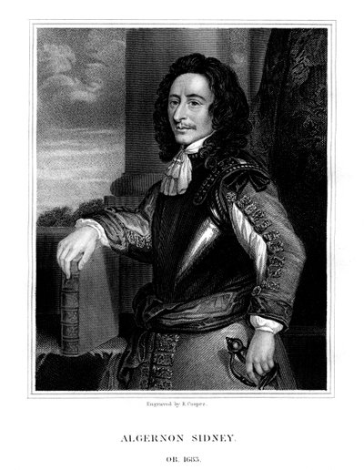 Algernon Sydney, engelsk politiker, 1824. af R. Cooper