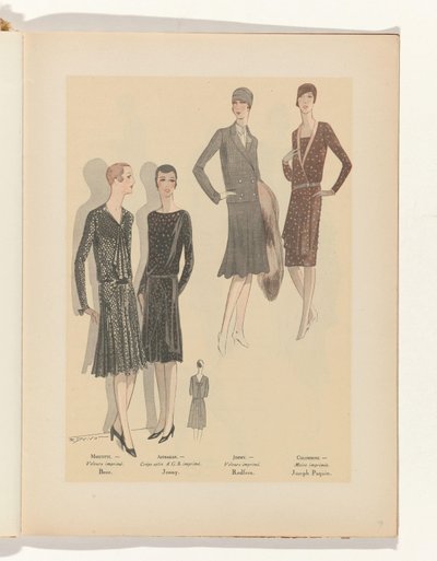 Kunst - smag - skønhed, foldere af feminin elegance, november 1928, nr. 99, 9. årgang, s. 19 af R. Drivon