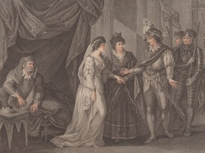 Konklusionen af Troye -traktaten, hvor Henry the V, konge af England, modtager PR ..., 1788. af R. Gerard