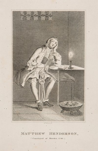 Matthew Henderson, morder i sit kald i 1746 (kobberstik) af R. Grave