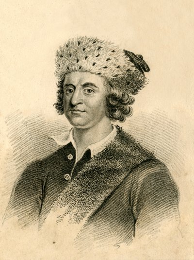 Bampfylde Moore Carew - King of the Beggars, 1821. af R. Page