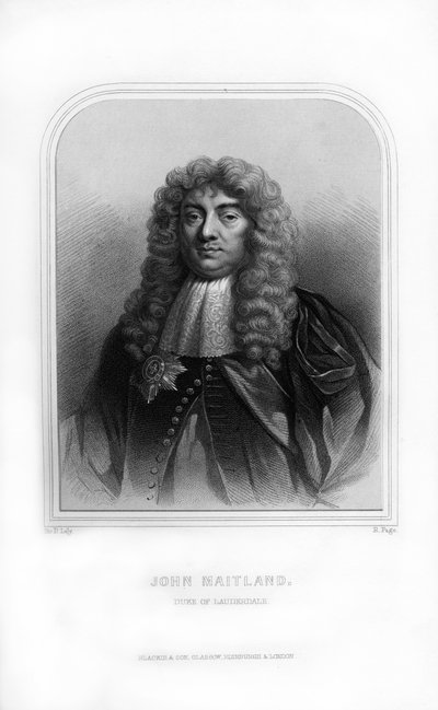 John Maitland, 1. hertug af Lauderdale, skotsk politiker, 1870. af R. Page