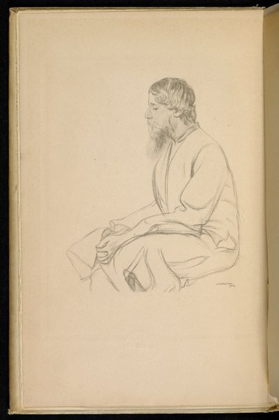 Frontispice af Gitanjali-sangtilbud af Rabindranath Tagore