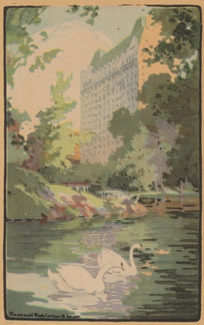 Hotel Plaza fra Central Park, 1914. af Rachael Robinson Elmer