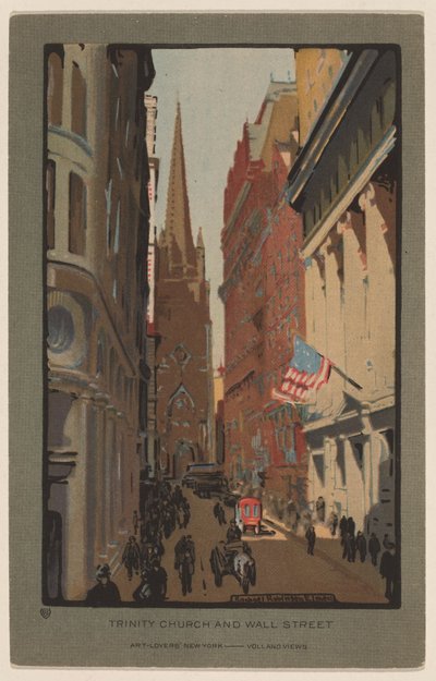 Trinity Church og Wall Street af Rachael Robinson Elmer