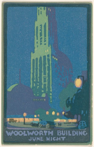 Woolworth Building June Night af Rachael Robinson Elmer