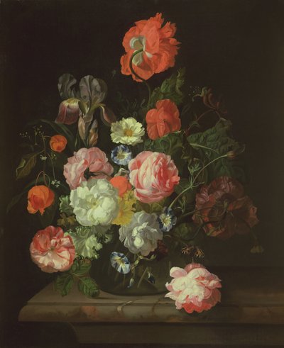 Blomst i en glasvase af Rachel Ruysch
