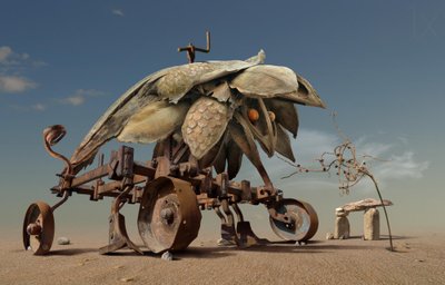 Surrealistisk ørkenmaskine af Radoslav Penchev