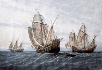 Opdagelsen af Amerika 1885 af Rafael Monleon y Torres