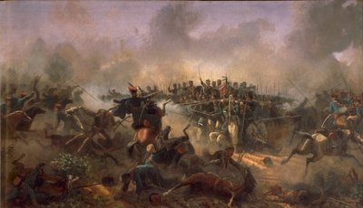Tredje uafhængighedskrig, prins Umberto på pladsen i Villafranca, 24. juni 1866 af Raffaele Pontremoli af Raffaele Pontremoli