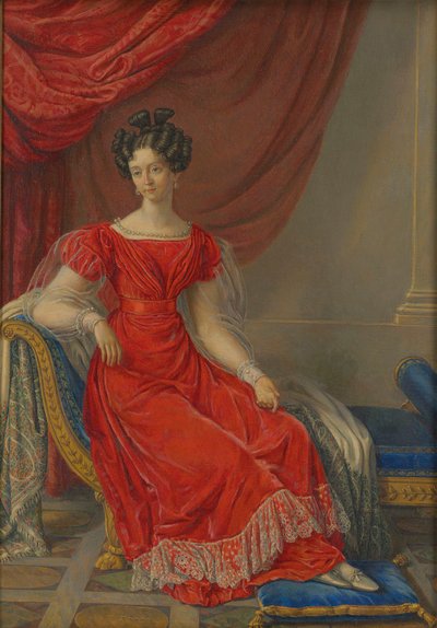 Maria Theresa af Østrig 1801-1855, dronning af Sardinien, første halvdel af det 19. af Raffaelle Giovannetti
