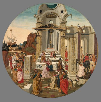 Magiernes tilbedelse, ca. 1495. af Raffaello Botticini