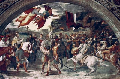 Pave Leo I, frastødende Attila, detalje, 1511-14 af Raffaello Sanzio Raphael