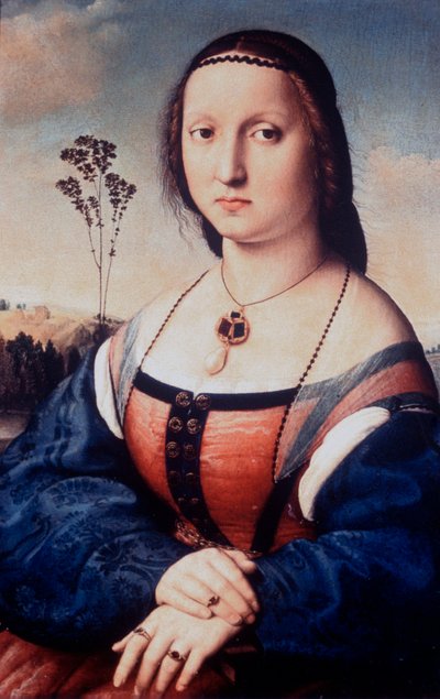 Portræt af Maddalena Doni, 1506 af Raffaello Sanzio Raphael