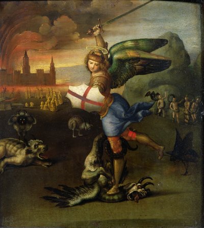 St. Michael, ca. 1503-05 (se også 15971) af Raffaello Sanzio Raphael