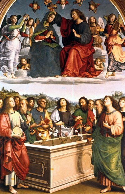 Kroningen af Jomfru Oddi-alteret, 1502-1503 af Raffaello Sanzio Raphael