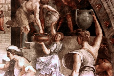 Ilden i Borgo-detaljen, 1514 af Raffaello Sanzio Raphael