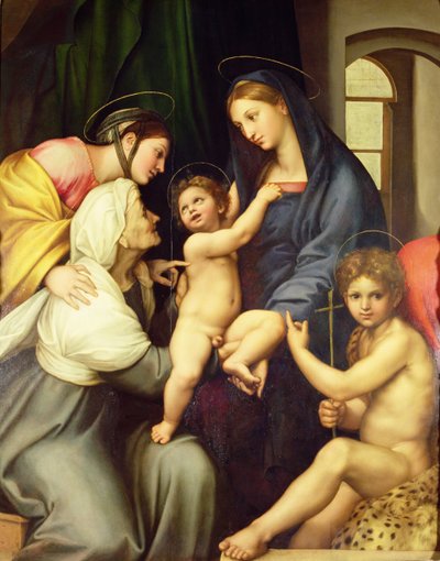 Den hellige familie af Raffaello Sanzio Raphael