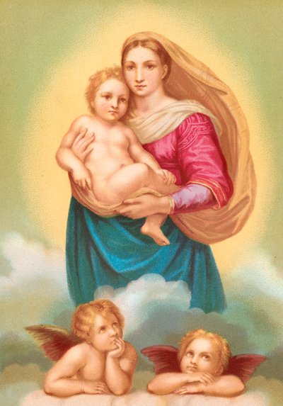 Den sixtinske madonna af Raffaello Sanzio Raphael