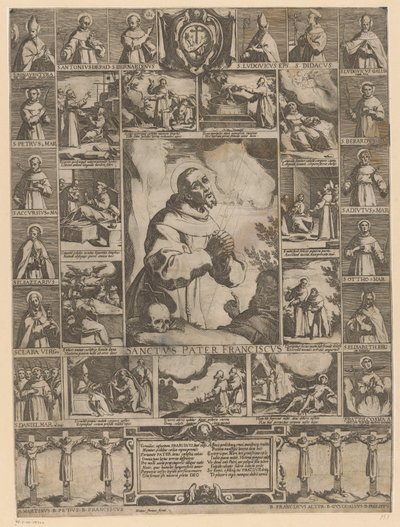 Sankt Frans af Assisis liv af Raffaello Schiaminossi (possibly)