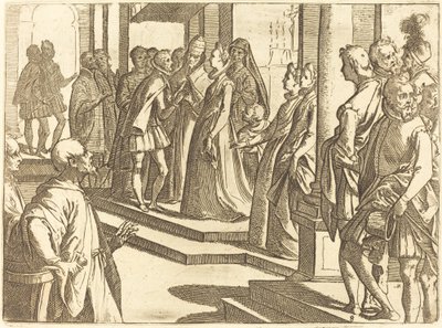 Trolovelsen af Margaret af Østrig til Filip III, konge af Spanien af Raffaello Schiaminossi