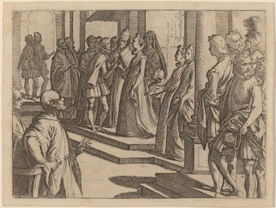 Trolovelsen af Margaret af Østrig til Filip III, konge af Spanien af Raffaello Schiaminossi