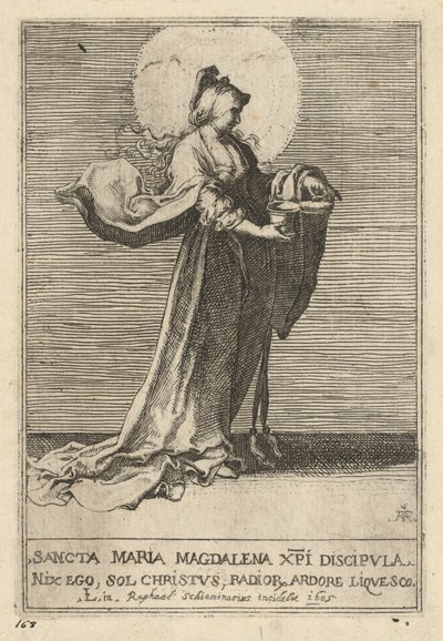 Sankt Maria Magdalena af Raffaello Schiaminossi, after Lucas van Leyden