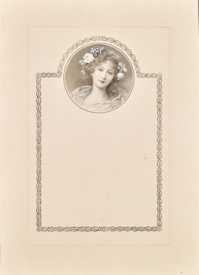 Design til lykønskningskort af Raimund Ritter Von Brennerstein Wichera