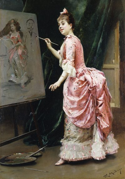 I Studiet; I undersøgelsen, af Raimundo de Madrazo y Garreta