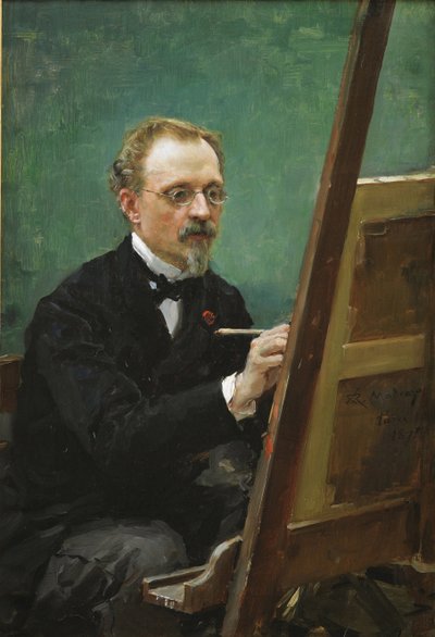 Portræt af Federico de Madrazo (1815-1894) - Maleri af Raimundo de Madrazo y Garreta (1841-1920) af Raimundo de Madrazo y Garreta