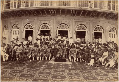 Maharaja Scindia, adelige og høje embedsmænd, Gwalior af Raja Deen Dayal