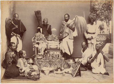 Maharajaen af Rewa i bøn af Raja Deen Dayal