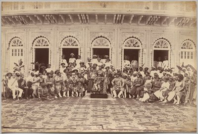 Maharajaen af Scindia, adelige og høje embedsmænd, Gwalior af Raja Deen Dayal