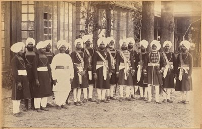 Tjenere hos Hans Højvelbårenhed, guvernøren af Punjab af Raja Deen Dayal