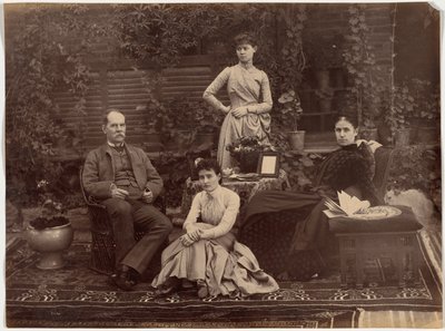 Sir Auckland Colvin og familie, Shimla af Raja Deen Dayal