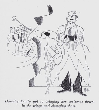 Illustration til "But Gentlemen Marry Brunettes" af Anita Loos (litho) af Ralph Barton