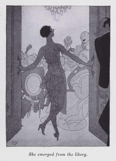 Illustration til "But Gentlemen Marry Brunettes" af Anita Loos (litho) af Ralph Barton