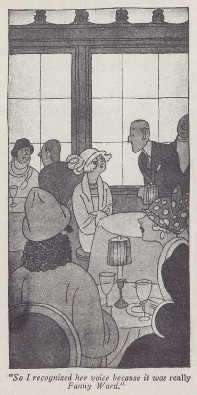Illustration til Gentlemen Prefer Blondes af Anita Loos (litho) af Ralph Barton