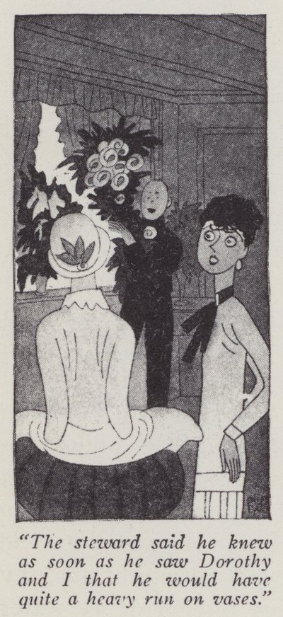 Illustration til Gentlemen Prefer Blondes af Anita Loos (litho) af Ralph Barton