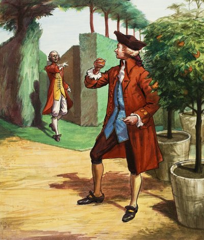 Mozart spiser en appelsin. af Ralph Bruce