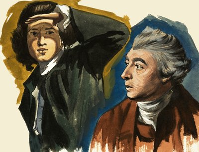 Sir Joshua Reynolds og Thomas Gainsborough af Ralph Bruce