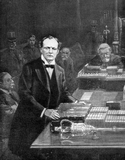 7. maj, The Meeting of the House of Commons, Westminster, London, 1910. af Ralph Cleaver