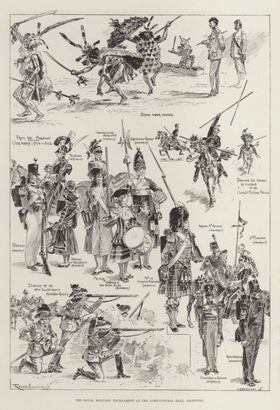 Royal Military Tournament i Agricultural Hall, Islington af Ralph Cleaver
