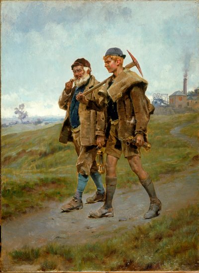 Går hjem, 1888 af Ralph Hedley