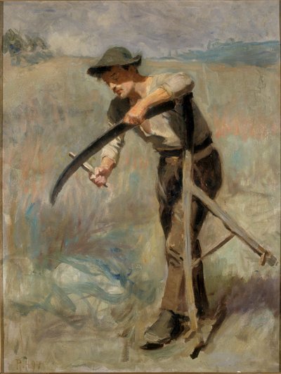 Sharpening the Scythe, 1897 af Ralph Hedley