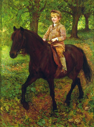 Gennem skoven (olie på lærred) af Ralph Peacock