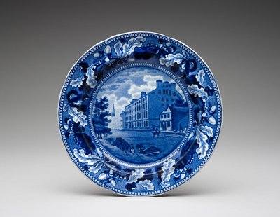 plade, c. 1831-1832 (blyglaseret lertøj med transfertryk) af Ralph Stevenson